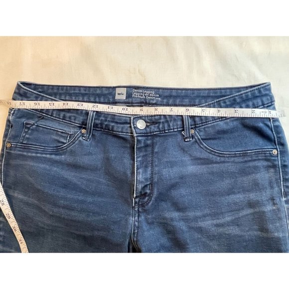 Mossimo Womens Jeans Premium Denim Legging Mid Rise Stretch Cotton Blue Size 14 - Picture 3 of 10